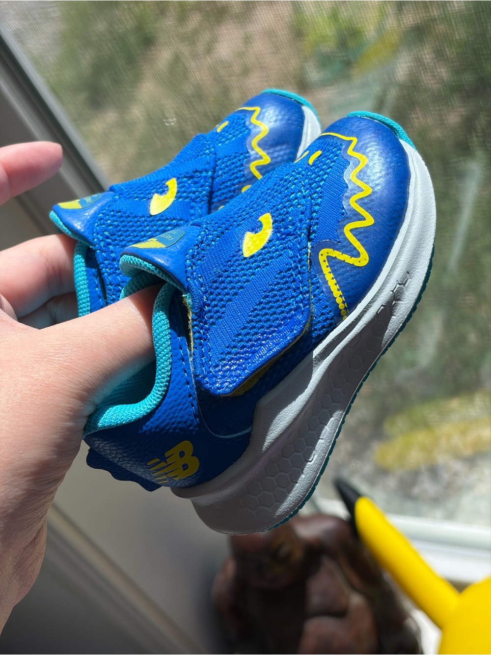 New Balance Blue and Yellow Kids' Sneakers